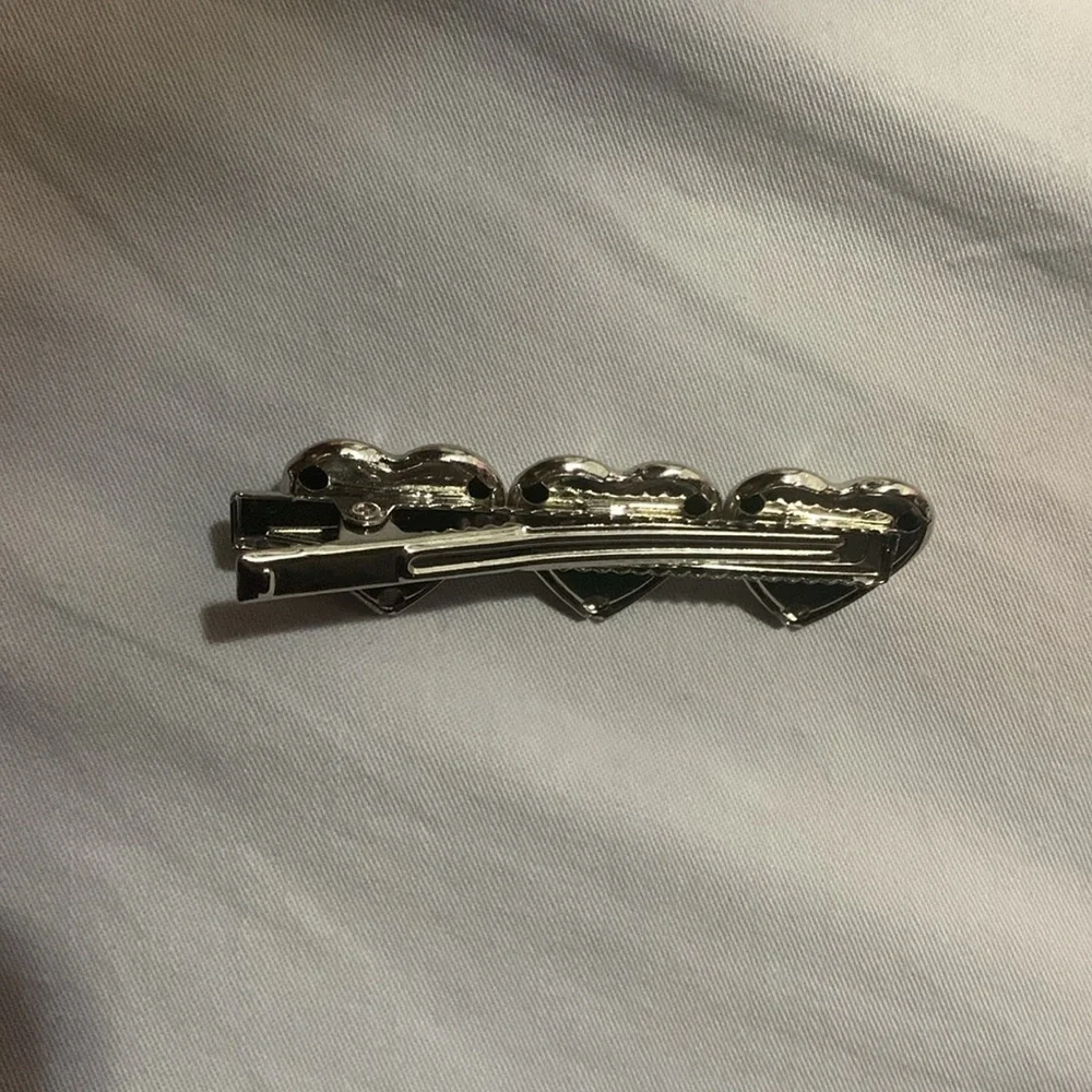 Pearl Double Hearts Hairclip